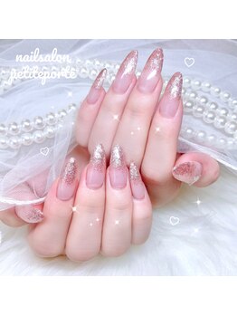 プティポルト(petite porte)/上品ラメグラ美爪ネイル