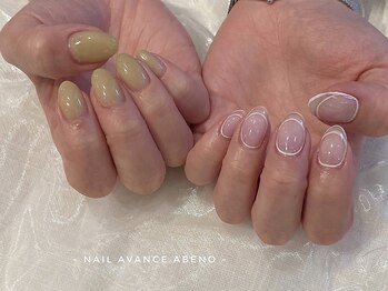 ネイル アヴァンス あべのルシアス店(Nail AVANCE.)/アシメデザイン 元山
