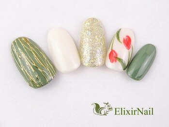 エリクサーネイル 心斎橋(Elixir Nail)/定額aシンプル/クーポン使用