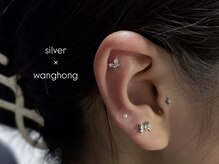 ブルー(BLUE)/耳ツボジュエリー★simple¥3,500