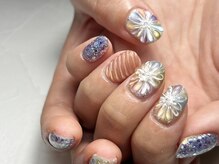 ラドール(La Dhole)/ぷっくりお花レインボー仕立て