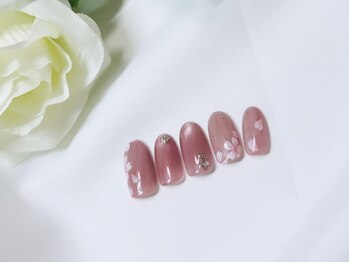 手描きフラワーネイル（サンプル