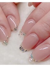 アイズモア 京王八王子店(Eye's More～eyelash＆nail～)/長さ出し×クリアフレンチ