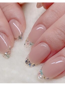 アイズモア 京王八王子店(Eye's More～eyelash＆nail～)/長さ出し×クリアフレンチ
