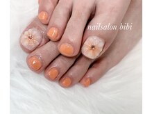 ネイルサロン ビビ(bibi)/フラワーなフット