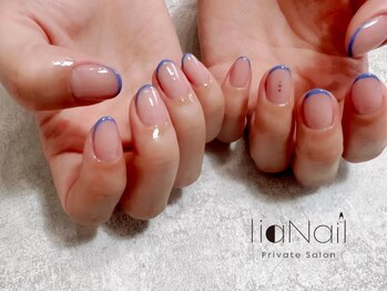 リアネイル(liaNail)/お洒落！スキニーフレンチ☆