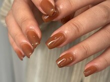 クレセント 心斎橋店(Crescent)/ブラウンワンカラー/kanna