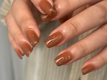 クレセント 心斎橋店(Crescent)/ブラウンワンカラー/kanna