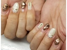 ネイルサロンブラン(nail salon BLANC)/アコナイトのニュアンスネイル