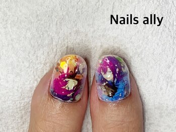 ネイルズアリー 立川店(Nails ally)/痛ネイル×ホログラム×キャラ