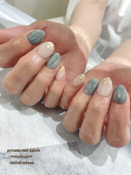 プライベート ネイルサロン マーマ(murmur)/大理石デザイン