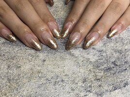 ラメグラデーションネイル