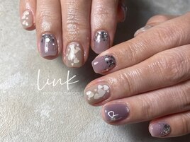 バレンタインネイル