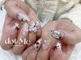 バレンタインネイル