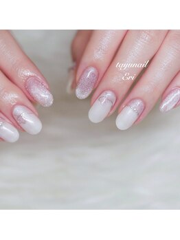 バレンタインネイル