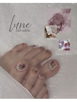 nail salon lune【ルネ】【5月中旬OPEN(予定)】/フット定額デザイン ¥8,000