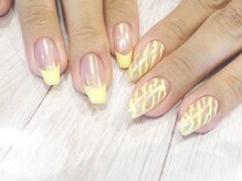 キャミ ネイル(CAMMY NAIL)/イエローアシメネイル