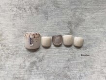 シンプリー ネイルアンドアイラッシュ 祖師谷大蔵店(Simpliee Nail&Eyelash)/【フット】ビジューネイル