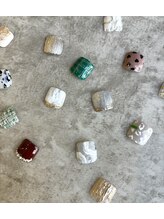 ネイルズカフェアン 姫路駅前店(nails cafe an)/◯foot* 親指選べるａｒｔ¥6050
