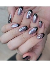 トゥートゥー(TOUTOU)/ミラー＋黒フレンチ