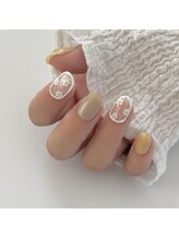 ネイル ジャム(nail jam)/爽やかフラワー【ネイルチップ】