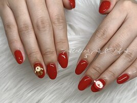 クリスマスネイル/サンタ/