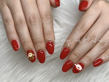 クリスマスネイル/サンタ/