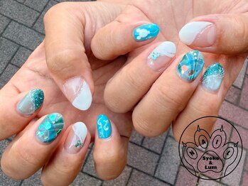 ショコ アンド ラム(Syoko&Lum)の写真/【アートやり放題コース！】痛ネイルも施術可能♪フリーデザイン(オフ込)90分￥8400/105分￥9700