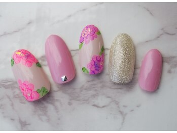 リボン 立川店(Ribbon)/定額Design7000円+tax 紫陽花