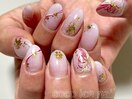 金箔/和風ネイル/着物・振袖に◎