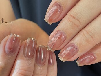 アイネイルズ 吉祥寺店(I nails)/血色感ちゅるんボルドーネイル