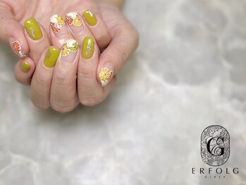 エアフォルク 銀座(ERFOLG)/新春に向けて!粋な和柄ネイル