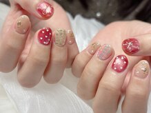 Li-Re GINZA【パラジェル・フィルイン・美爪育成】/ハートホロポップビジューネイル