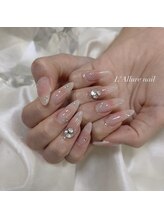 ラリュールネイル(L'Allure nail)/キラキラチークネイル♪長さ出し