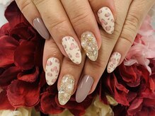 ダブルネイル(Double Nail)/【ほり】敷き詰めアート