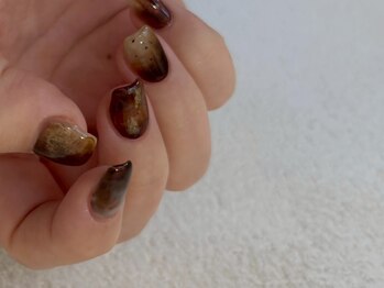 ラクエ(Laque)/ブラウン ゴールド グラデ