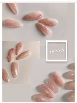 カラン(calin)/桃ネイル