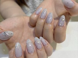 アイスブルーWishコアネイル☆