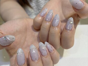 ネオリーブシェリエ 浅草店(Neolive cherie)/アイスブルーWishコアネイル☆