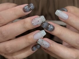ブルー×ブラウンネイル