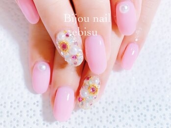 5980ストーン埋め尽くし Pg ビジュネイル Bijou Nail のフォトギャラリー ホットペッパービューティー