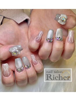 エスフィーネイルサロン リシェル(Esfy nailsalon Richer)/大理石×マグネット