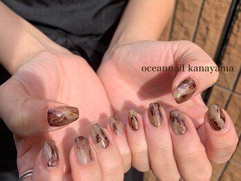 オーシャンネイル 金山店(Ocean Nail)/#ニュアンスネイル#秋ネイル