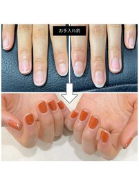ジェルネイル☆ケア込み