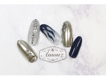 アモウズ(Amouz)/定額【テーマ:ミラーネイル】3