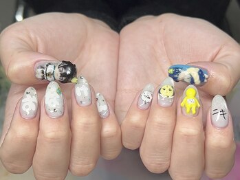 新宿3dネイル 女子研究所ネイル