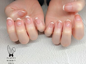フラッフィーラビットネイル(fluffy rabbit nail)/マグネットフレンチ