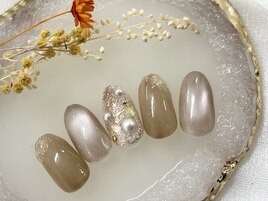 マグネット　ラメ　ミラー