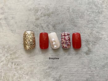 シンプリー ネイルアンドアイラッシュ 祖師谷大蔵店(Simpliee Nail&Eyelash)/ ツイードネイル