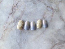 オーロラデザインネイル